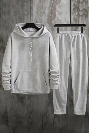 DAXİS Sportwear Company UNISEX PRINTED HOODED OVERSIZED TRACKSUIT