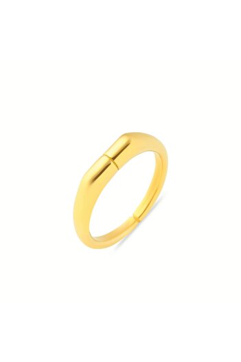 Welch Tasarım Gold Çelik Yüzük