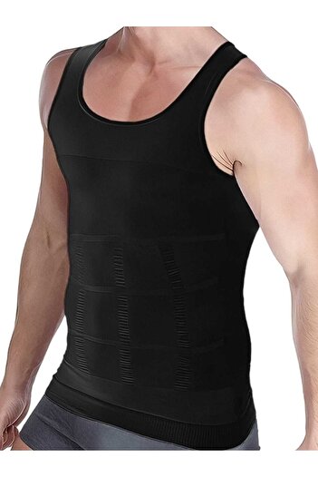 Mood Agenda Men's Body Shaper Chest and Belly Shaper Firming Breathable Athlete Corset