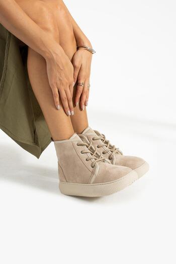 ZENNESHOES Γυναικείες μπότες με κορδόνια Lula