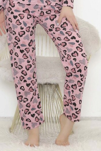 Altınay Luxury Fleece Pocketed Winter Women's Pajama Bottoms ra1