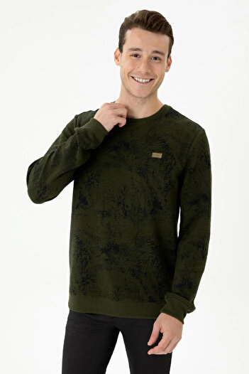 U.S. Polo Assn. Ανδρικό φούτερ με λαιμόκοψη - Relaxed Fit