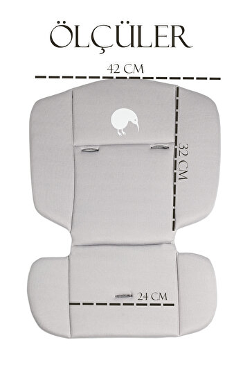 Kiwi Koala Soft High Chair Cushion Black