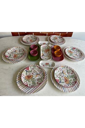 Keramika Pateh 21 Piece Breakfast Set for 6 People