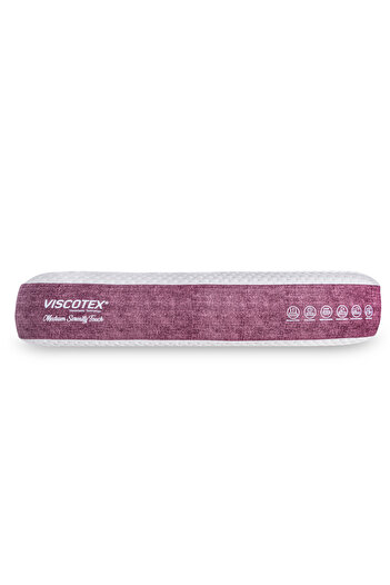 VİSCOTEX Medium Serenity Boyun Destekli Visco Ortopedik Yastık 65x43x12cm Boyun Ağrılarına Orta Baş Yastığı