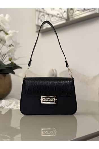 mossi Black Cover Faux Leather Women's Hand and Shoulder Bag