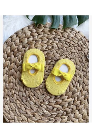ArdenKids Yellow Baby Ballerina Socks