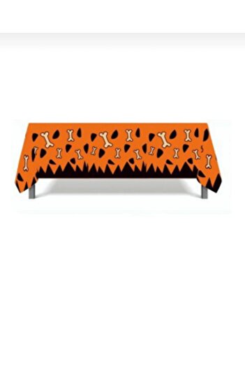 Happyland Stone Age Patterned Plastic Tablecloth - Disposable 120*180