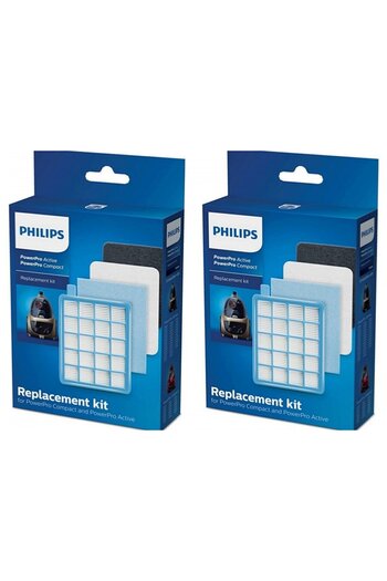 Popüler Philips PowerPro Compact FC 9322/09 - Γνήσιο σετ φίλτρων Hepa 2 ΚΟΥΤΙΑ
