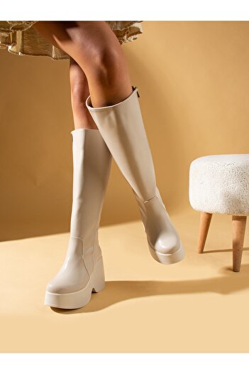 Alemdar Shoes MONICA Ecru Women's Boots
