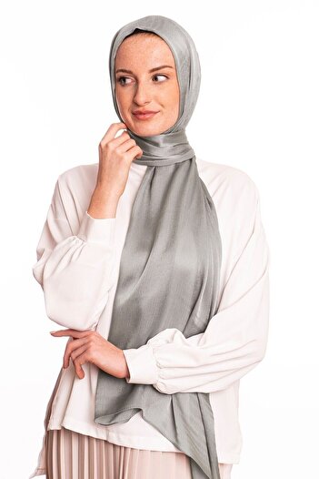 masalsu Gray Janjan Chiffon Shawl Series 75 X 185 Cm