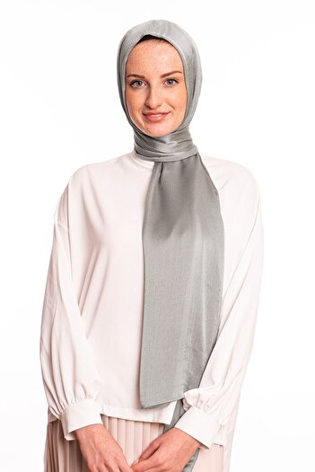 masalsu Gray Janjan Chiffon Shawl Series 75 X 185 Cm