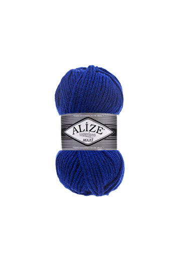 Alize Superlana Maxi 25% μαλλί - 75% ακρυλικό / 100 gr - 141 μπαλάκια για πλέξιμο 100 m Weft Beanie