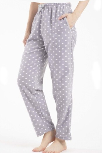 Altınay Luxury Fleece Pocketed Winter Women's Pajama Bottoms ra1