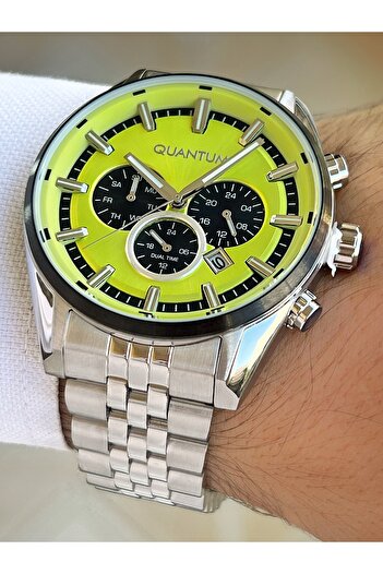 Quantum Functions Active 10 Atm Waterproof Steel Band Steel Case Men Wristwatch 987300