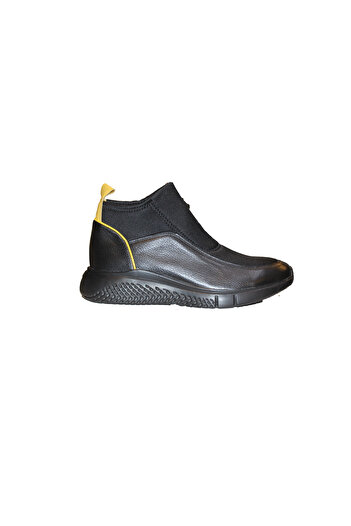 Elite Men's Black Genuine Leather Comfortable Boots
