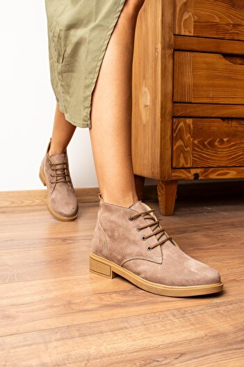 ZENNESHOES Γυναικείες κοντές μπότες με κορδόνια Clara