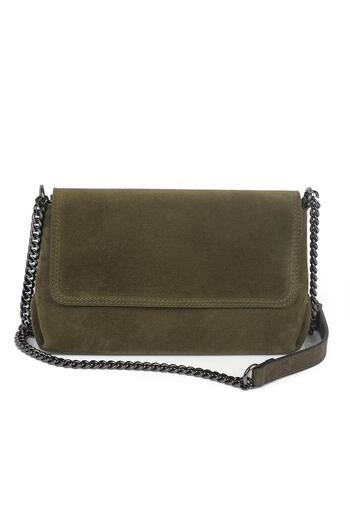 Ysmn Genuine Suede Leather Women's Chain Long Handle Cross Shoulder Bag YC012044HSD