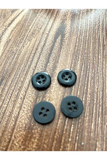 canan dizayn 11.5 mm Black Shirt Button (35 Pcs)