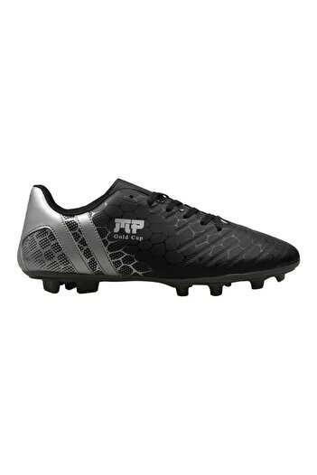 M.P. M.P. 232-1357 Black-Silver Turf Field Men's Football Cleats Soccer Shoes