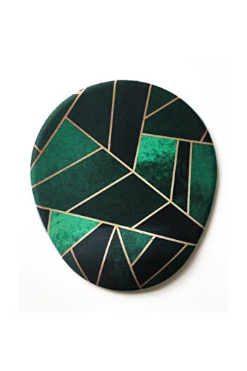 Officeküp Green And Gold Mouse Pad with Wrist Support