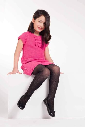 LULLY KİDS Детски чорапи Day Mod Sun Glittery Tights, черни