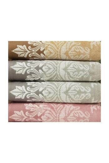 Özdilek 4 Pieces 50x90 Monthly Velvet Hand and Face Towels Assortment