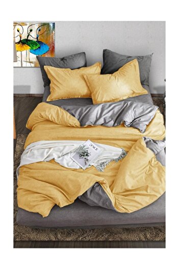 Always Fashion Deluxe Cotton Double Duvet Cover Set Natural Cotton