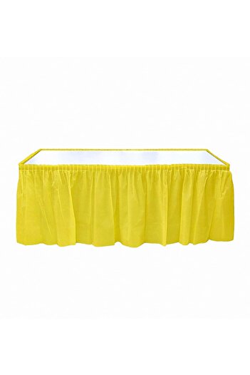 Kazanabil Disposable Party Table Skirt Yellow