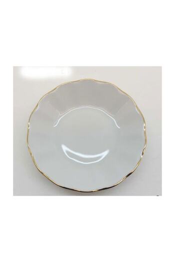 Porland Porcelain Gold Gilded Tea Plate Patterned Tea Plate