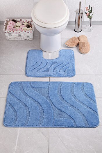 Confetti Symphony 60x100 50x60 cm BQ Blue Bath Rug