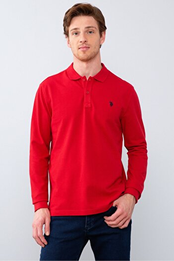 U.S. Polo Assn. Ανδρικό κόκκινο φούτερ