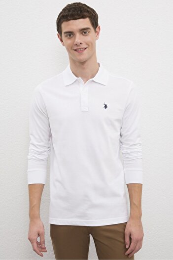 U.S. Polo Assn. Λευκό ανδρικό φούτερ