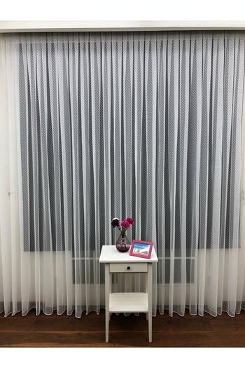 Esse Home Mini Polka Dot Tulle Curtain, 350x260, Sparse Pleat, 1/2