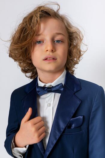 incity Boy&#39;s Navy Blue Suit