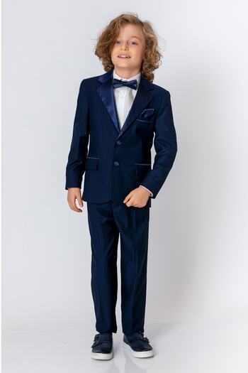 incity Boy&#39;s Navy Blue Suit