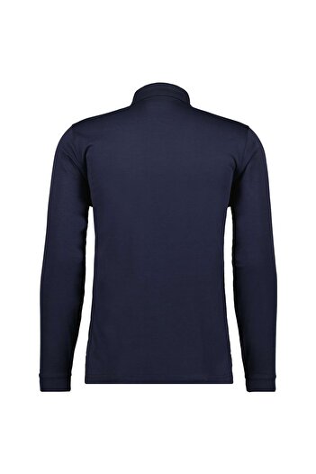 Ragman Herren Langarm-Poloshirt - Soft Knit Polo Knopf Langarm, Baumwollmischung, Knopfleiste, Easy