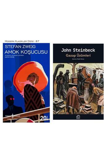 TÜRKİYE İŞ BANKASI KÜLTÜR YAYINLARI Amok Koşucusu Stefan Zweig - Gazap Üzümleri John Steinbeck