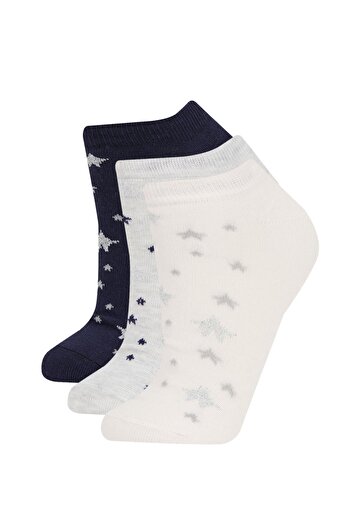 DeFacto 3-teilige Baumwoll-Booties-Socken für Damen
