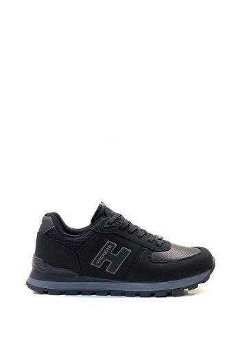 Wickers 2558 Ορθοπεδικό Ανδρικό Μαύρο/Καπνιστό Sneaker