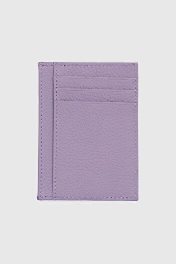 Grande 750 Genuine Leather Slim Card Holder Flother Lilac