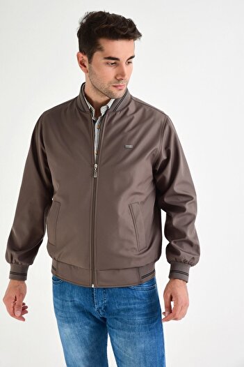DYNAMO Ανδρικό παλτό από χώμα Comfortable Fit Classic