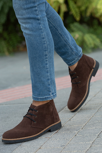 Freemax Ανδρικά Papi Bound Χειμερινά Ανδρικά Μποτάκια Suede Brown