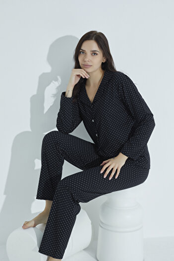 ELİTOL Buttoned Comfortable Pajama Set