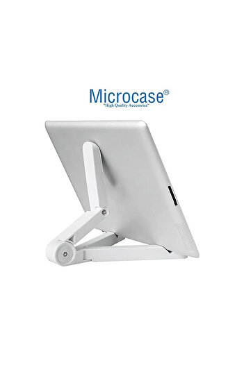Microcase Samsung Tab  UyumluA8 SM-X200 10.5 Tablet Çanta+Türkçe Bluetooth Klavye +Mouse+Tablet Standı - Pembe