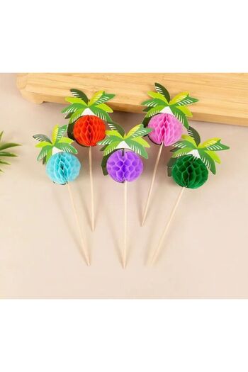 Happyland Hawaian Fruit cupcake toothpicks Fruit shaped Toothpicks 10pcs Party Toothpicks