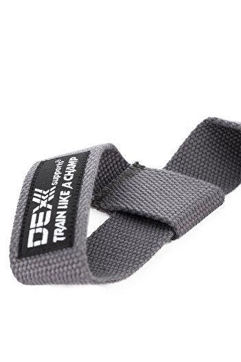 Dex Supports Lasting Energy Lifting Straps 2 Pack Gray