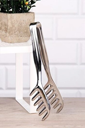 KT HOME Pasta Tongs Luxury Stainless Steel Patisserie Restaurant Hotel Cafe