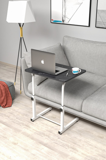 Depolife Yükseklik Ayarlı Laptop Sehpası Kahvaltı Ders Çalışma Bilgisayar Ofis Yemek Çocuk Masası Metal Ayak