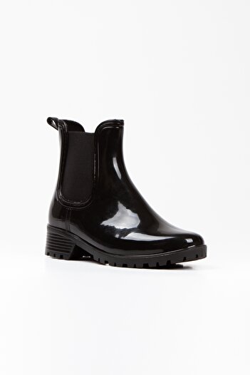 OZYO Maki Black Winter Pvc Rain Boots